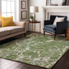 Piper Looms Mayfield Stripes AMF1046 Aloe Machine Washable Area Rug Lifestyle Image Feature