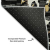 Piper Looms Mayfield Stripes AMF1046 Black Machine Washable Area Rug Backing Image