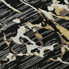 Piper Looms Mayfield Stripes AMF1046 Black Machine Washable Area Rug Swatch Image