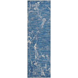 Piper Looms Mayfield Stripes AMF1046 Blue Machine Washable Area Rug Runner Main Image