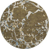 Piper Looms Mayfield Stripes AMF1046 Coffee Machine Washable Area Rug Round Main Image