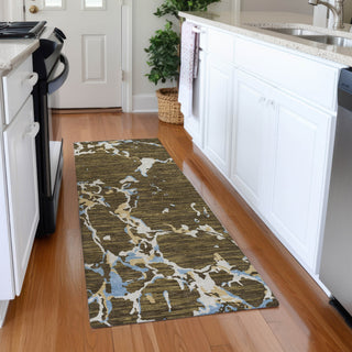 Piper Looms Mayfield Stripes AMF1046 Coffee Machine Washable Area Rug Runner Lifestyle Image Feature