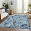 Piper Looms Mayfield Stripes AMF1046 Denim Machine Washable Area Rug Lifestyle Image Feature