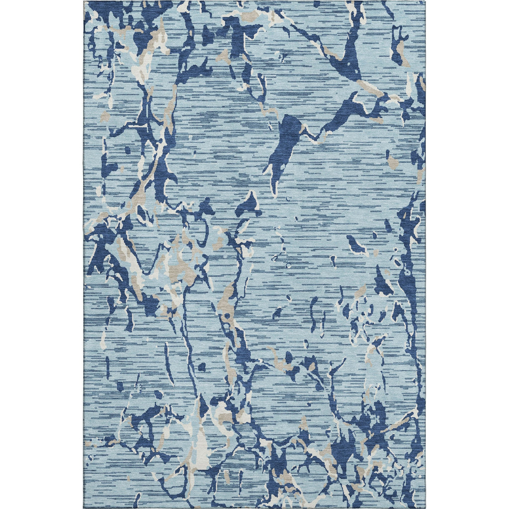 Piper Looms Mayfield Stripes AMF1046 Denim Machine Washable Area Rug main image