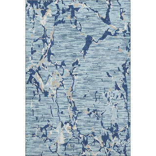 Piper Looms Mayfield Stripes AMF1046 Denim Machine Washable Area Rug main image