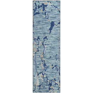 Piper Looms Mayfield Stripes AMF1046 Denim Machine Washable Area Rug Runner Main Image