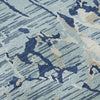 Piper Looms Mayfield Stripes AMF1046 Denim Machine Washable Area Rug Swatch Image