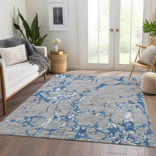 Piper Looms Mayfield Stripes AMF1046 Gray Machine Washable Area Rug Lifestyle Image Feature