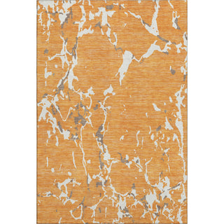 Piper Looms Mayfield Stripes AMF1046 Orange Machine Washable Area Rug main image