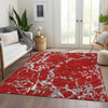 Piper Looms Mayfield Stripes AMF1046 Red Machine Washable Area Rug Lifestyle Image Feature