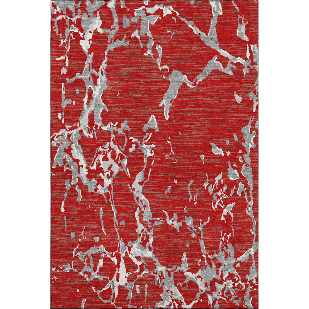 Piper Looms Mayfield Stripes AMF1046 Red Machine Washable Area Rug main image
