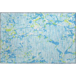 Piper Looms Mayfield Stripes AMF1046 Sky Machine Washable Area Rug Scatter Main Image