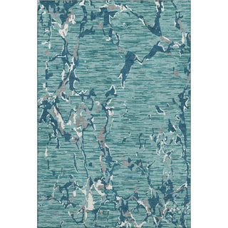 Piper Looms Mayfield Stripes AMF1046 Teal Machine Washable Area Rug main image
