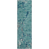 Piper Looms Mayfield Stripes AMF1046 Teal Machine Washable Area Rug Runner Main Image
