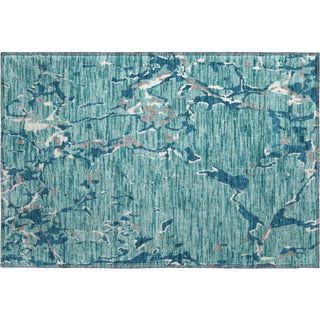 Piper Looms Mayfield Stripes AMF1046 Teal Machine Washable Area Rug Scatter Main Image