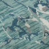 Piper Looms Mayfield Stripes AMF1046 Teal Machine Washable Area Rug Swatch Image
