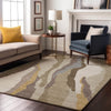 Piper Looms Mayfield Waves AMF1047 Beige Machine Washable Area Rug Lifestyle Image Feature