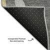 Piper Looms Mayfield Waves AMF1047 Black Machine Washable Area Rug Backing Image