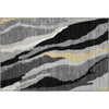 Piper Looms Mayfield Waves AMF1047 Black Machine Washable Area Rug Scatter Main Image