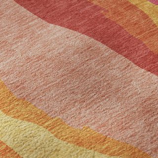 Piper Looms Mayfield Waves AMF1047 Blush Machine Washable Area Rug Swatch Image