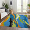 Piper Looms Mayfield Waves AMF1047 Denim Machine Washable Area Rug Lifestyle Image Feature