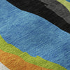 Piper Looms Mayfield Waves AMF1047 Denim Machine Washable Area Rug Swatch Image