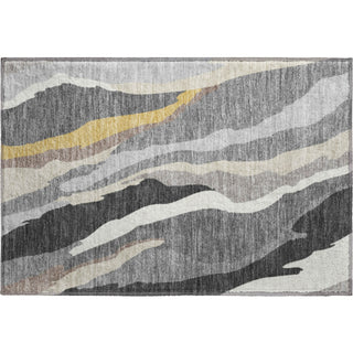 Piper Looms Mayfield Waves AMF1047 Gray Machine Washable Area Rug Scatter Main Image