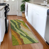 Piper Looms Mayfield Waves AMF1047 Green Machine Washable Area Rug Runner Lifestyle Image Feature