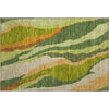 Piper Looms Mayfield Waves AMF1047 Green Machine Washable Area Rug Scatter Main Image