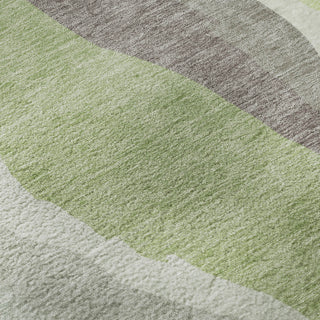 Piper Looms Mayfield Waves AMF1047 Mint Machine Washable Area Rug Swatch Image