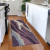 Piper Looms Mayfield Waves AMF1047 Plum Machine Washable Area Rug Runner Lifestyle Image Feature