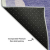 Piper Looms Mayfield Waves AMF1047 Purple Machine Washable Area Rug Backing Image