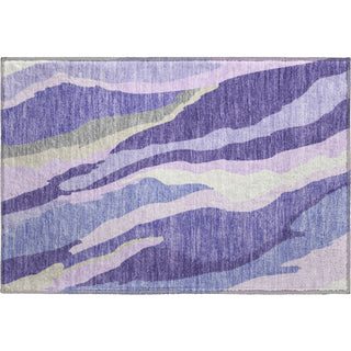 Piper Looms Mayfield Waves AMF1047 Purple Machine Washable Area Rug Scatter Main Image