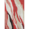 Piper Looms Mayfield Waves AMF1047 Red Machine Washable Area Rug main image