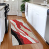 Piper Looms Mayfield Waves AMF1047 Red Machine Washable Area Rug Runner Lifestyle Image Feature
