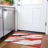 Piper Looms Mayfield Waves AMF1047 Red Machine Washable Area Rug Scatter Lifestyle Image Feature