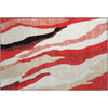 Piper Looms Mayfield Waves AMF1047 Red Machine Washable Area Rug Scatter Main Image