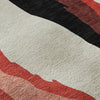 Piper Looms Mayfield Waves AMF1047 Red Machine Washable Area Rug Swatch Image
