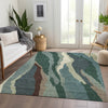 Piper Looms Mayfield Waves AMF1047 Sage Machine Washable Area Rug Lifestyle Image Feature