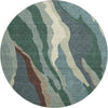 Piper Looms Mayfield Waves AMF1047 Sage Machine Washable Area Rug Round Main Image