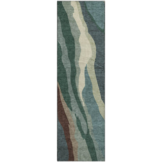 Piper Looms Mayfield Waves AMF1047 Sage Machine Washable Area Rug Runner Main Image