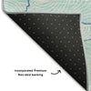 Piper Looms Mayfield Lines AMF1048 Aqua Machine Washable Area Rug Backing Image