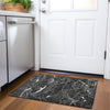 Piper Looms Mayfield Lines AMF1048 Black Machine Washable Area Rug Scatter Lifestyle Image Feature