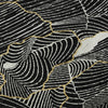 Piper Looms Mayfield Lines AMF1048 Black Machine Washable Area Rug Swatch Image