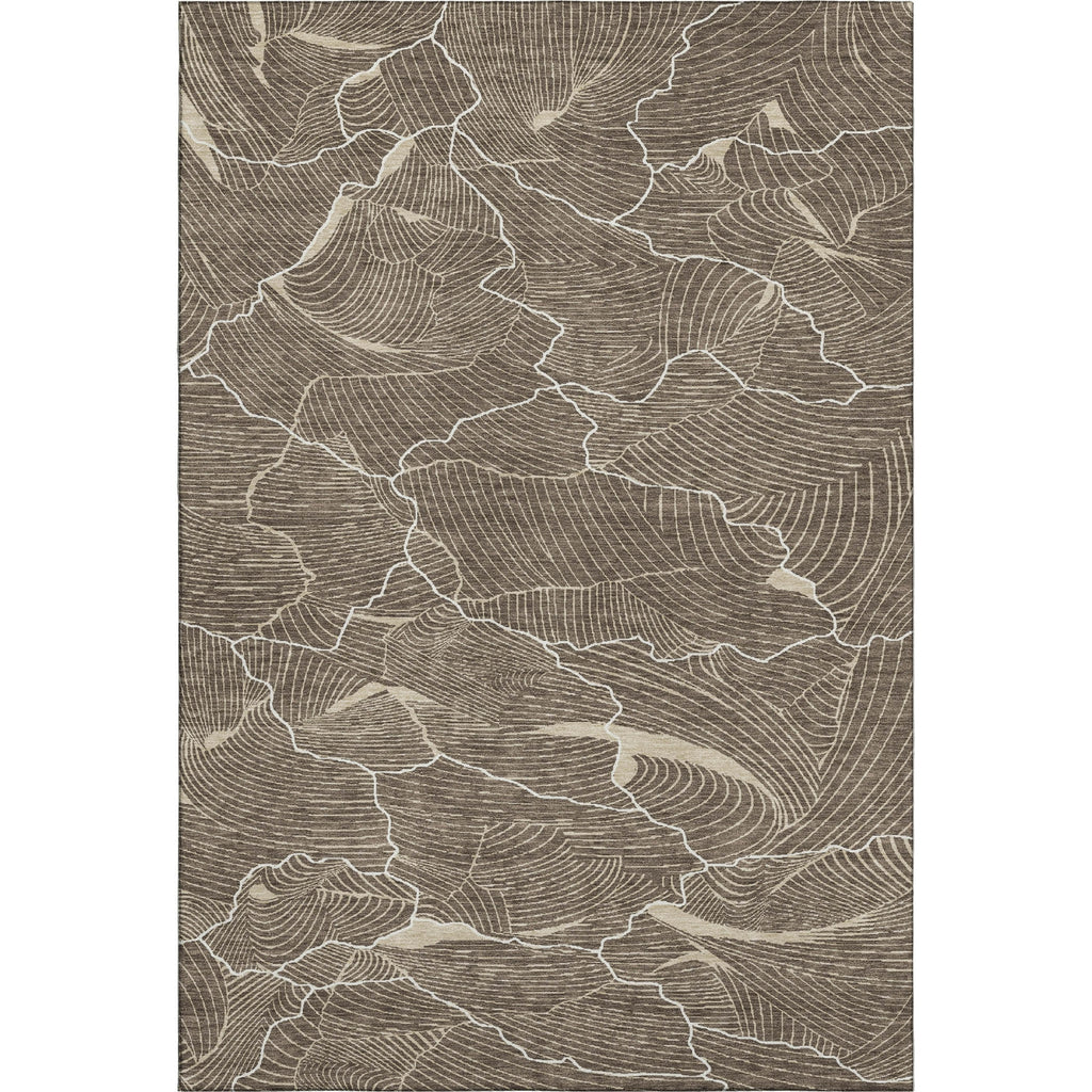 Piper Looms Mayfield Lines AMF1048 Brown Machine Washable Area Rug main image