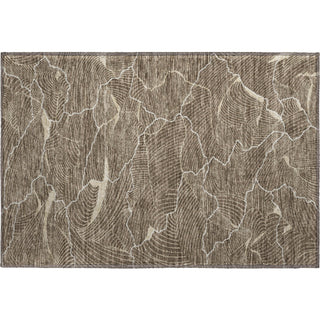 Piper Looms Mayfield Lines AMF1048 Brown Machine Washable Area Rug Scatter Main Image