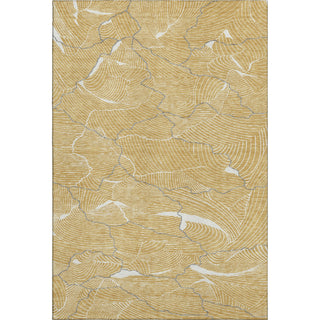 Piper Looms Mayfield Lines AMF1048 Gold Machine Washable Area Rug main image