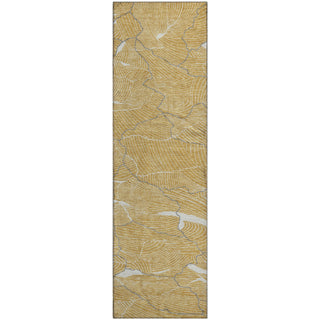 Piper Looms Mayfield Lines AMF1048 Gold Machine Washable Area Rug Runner Main Image