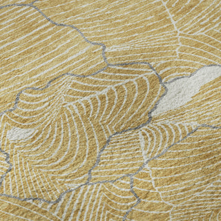 Piper Looms Mayfield Lines AMF1048 Gold Machine Washable Area Rug Swatch Image