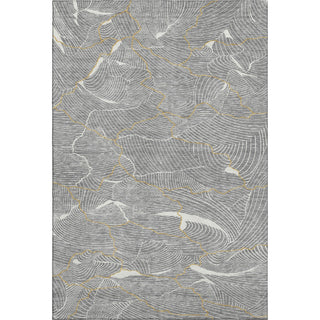Piper Looms Mayfield Lines AMF1048 Gray Machine Washable Area Rug main image